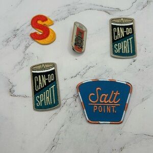 Salt Point Patch and Pin Bundle Cape Cod Pin A Can Do Spirit Patch Set of 5